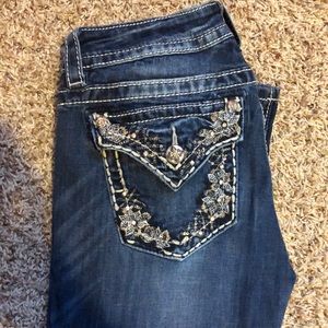 Miss Me jeans with flower pockets